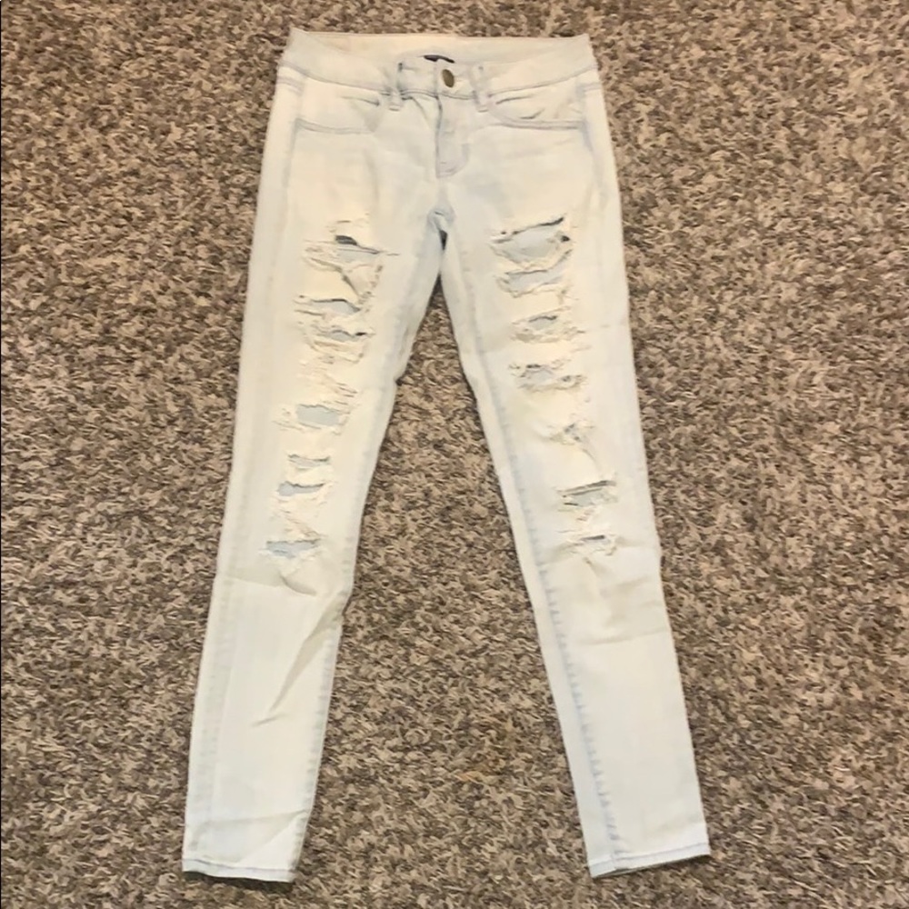 American Eagle Light Denim skinny jeans